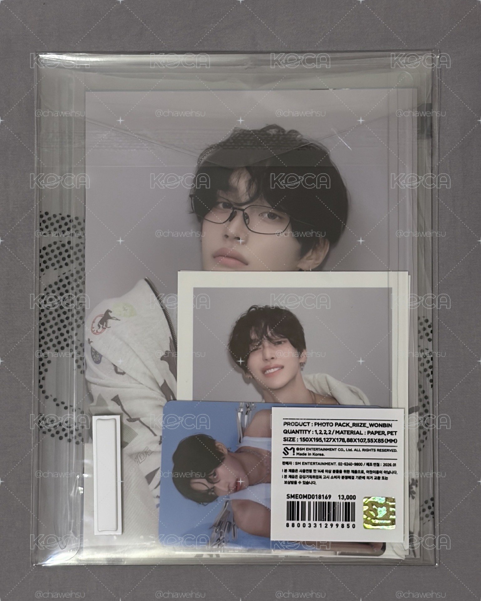 RIIZE SM ARTIST 2026 SEASON'S GREETINGS MD 年曆後續 迷你照片組 卡包