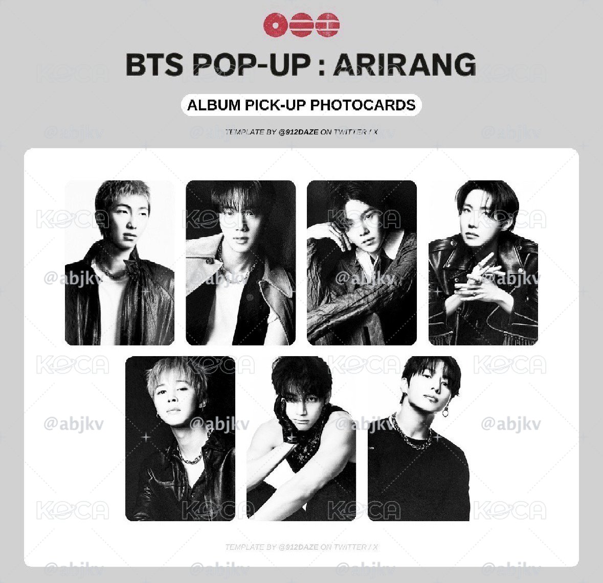 BTS Arirang 快閃卡 田柾國Jungkook