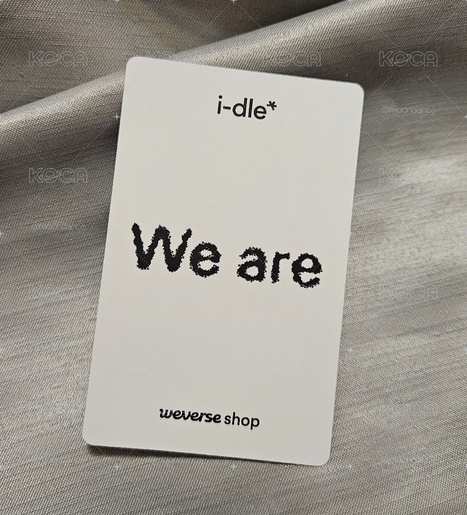 i-dle 迷八 We are weverse wvs 預售 團卡 團體卡 特典卡，近全新，無瑕疵