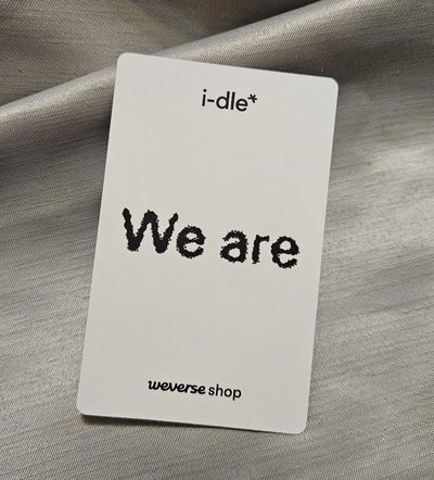 i-dle 迷八 We are weverse wvs 預售 團卡 團體卡 特典卡，近全新，無瑕疵