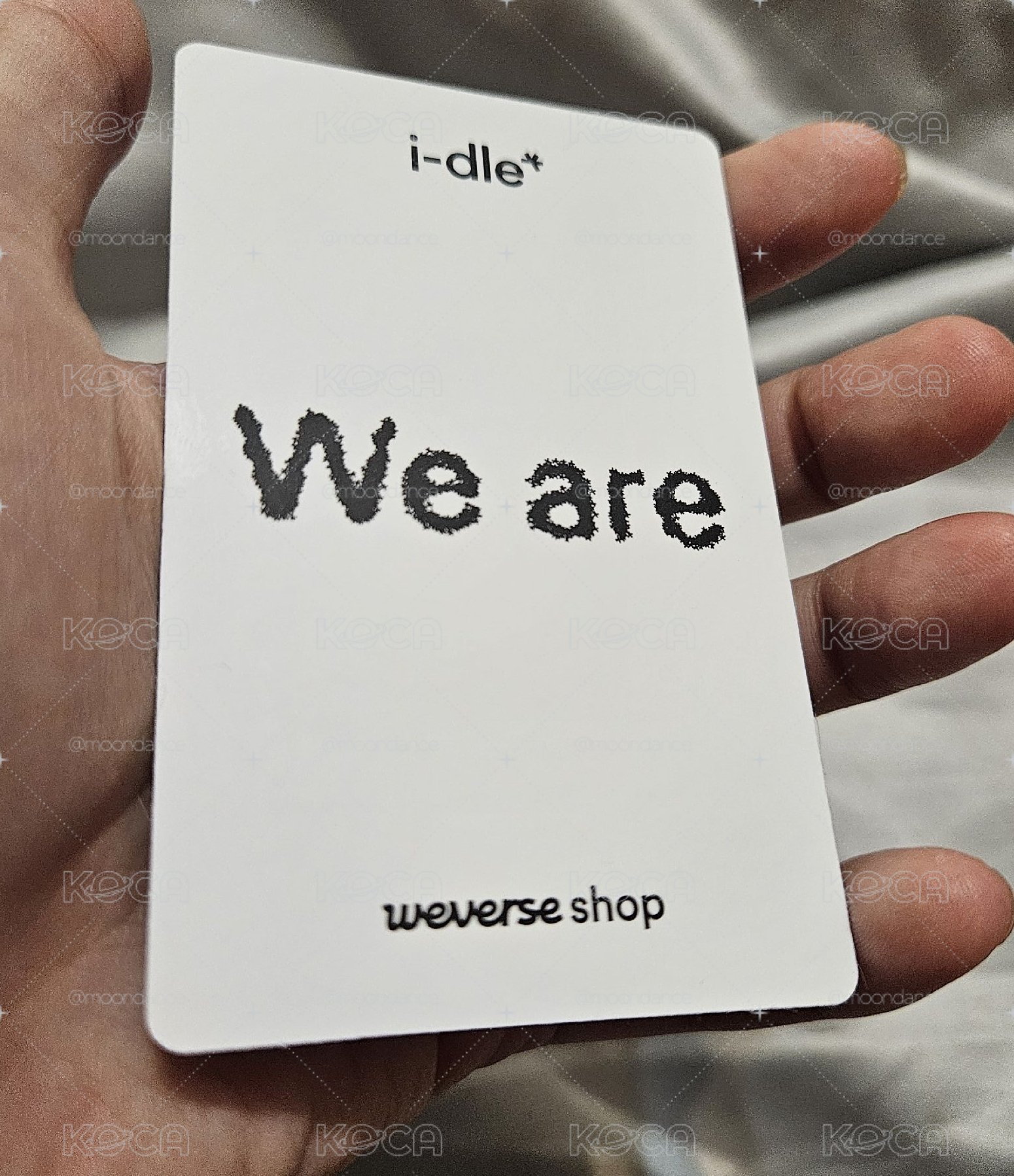 i-dle 迷八 We are weverse wvs 預售 團卡 團體卡 特典卡，近全新，無瑕疵