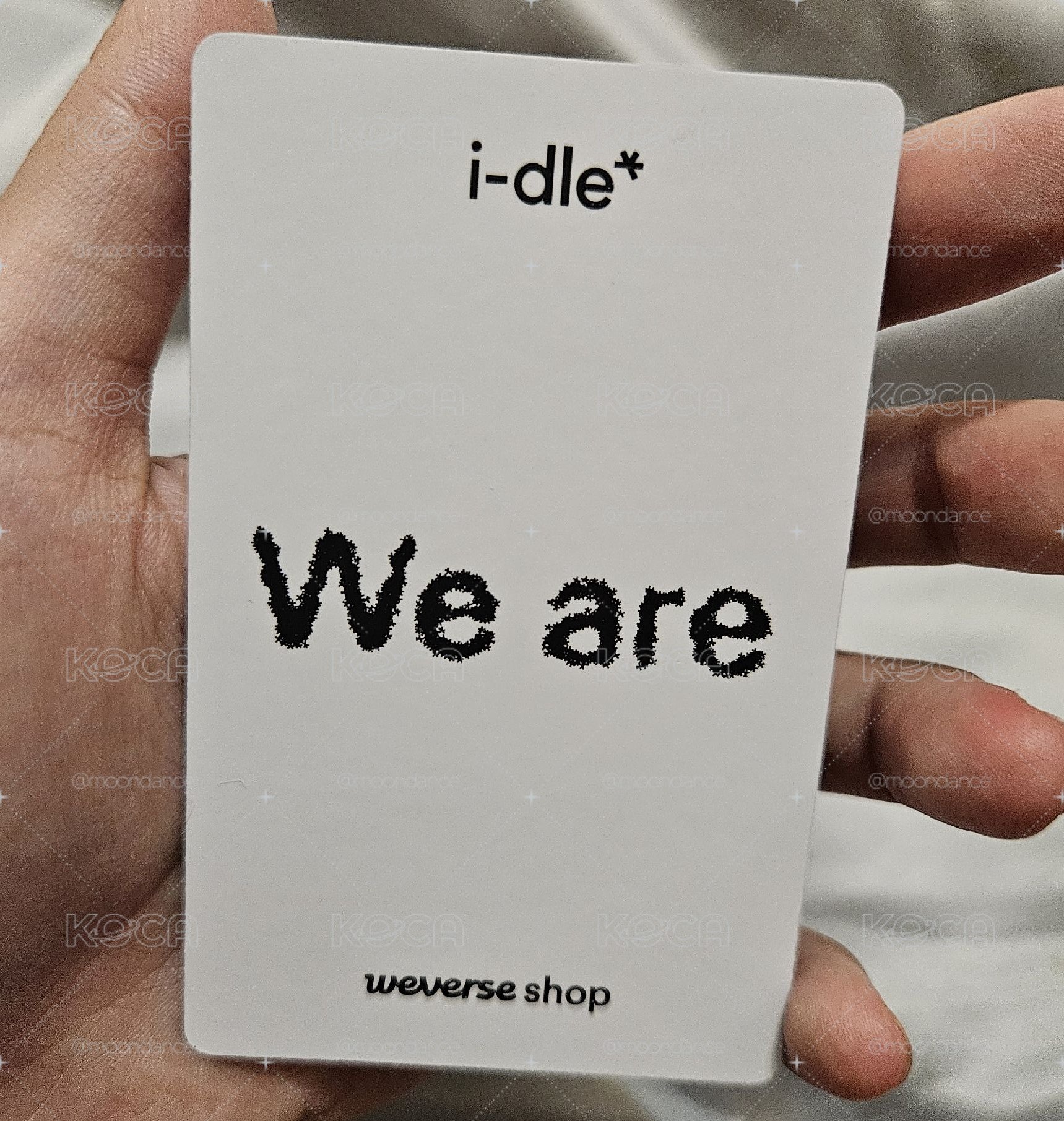 i-dle 迷八 We are weverse wvs 預售 團卡 團體卡 特典卡，近全新，無瑕疵
