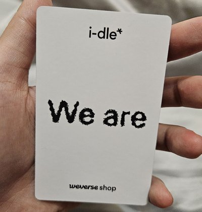 i-dle 迷八 We are weverse wvs 預售 團卡 團體卡 特典卡，近全新，無瑕疵