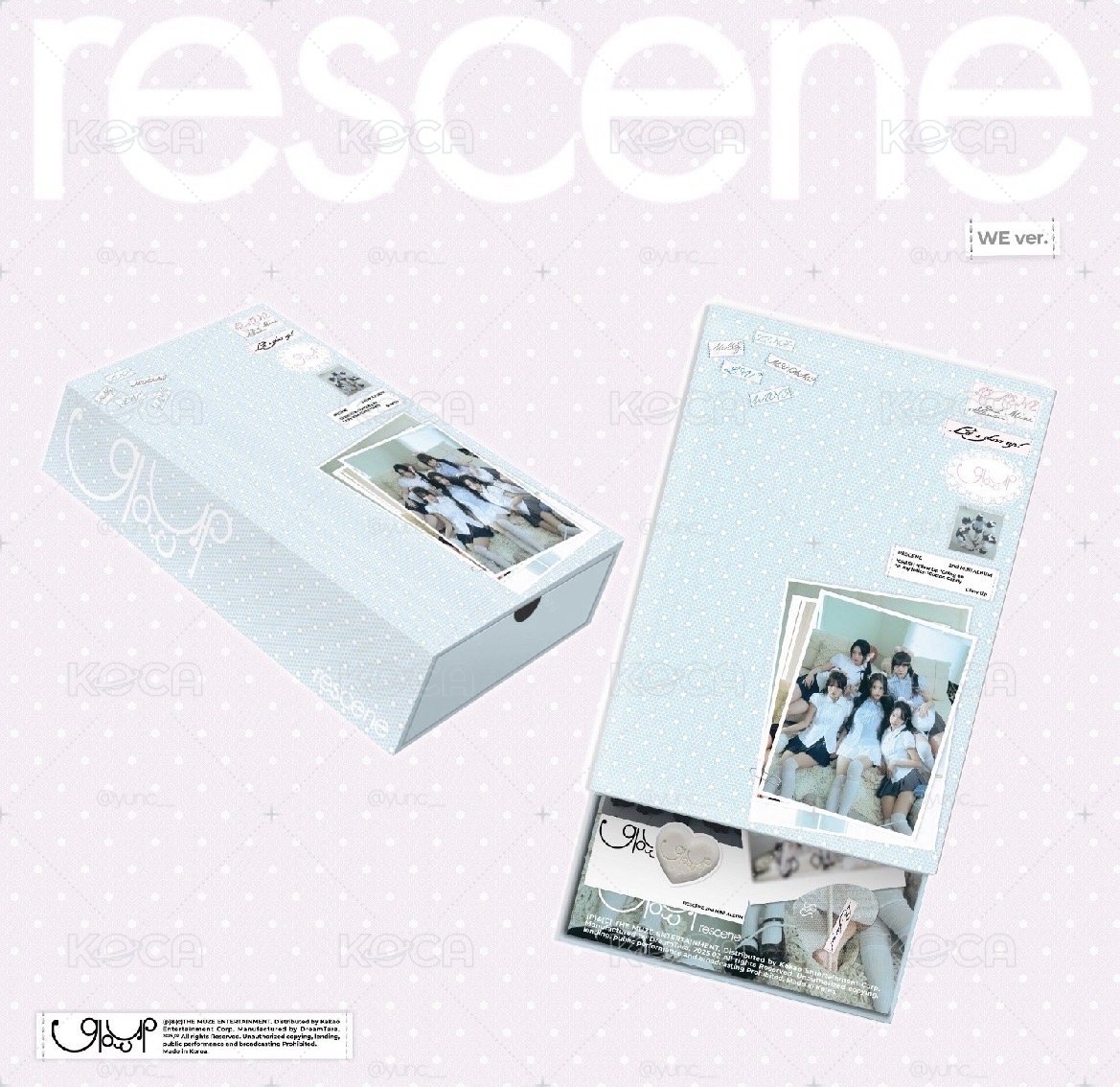 Rescene🥨｜Glow up we版（🈶拍立得）(僅無雙人小卡和自拍卡）