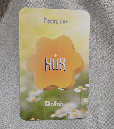 315 HUR+粉絲見面會 Dolfan 自拍小卡 香蘭，近全新，無瑕疵