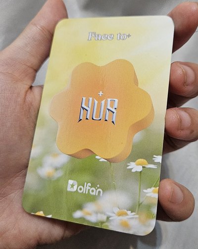 315 HUR+粉絲見面會 Dolfan 自拍小卡 香蘭，近全新，無瑕疵