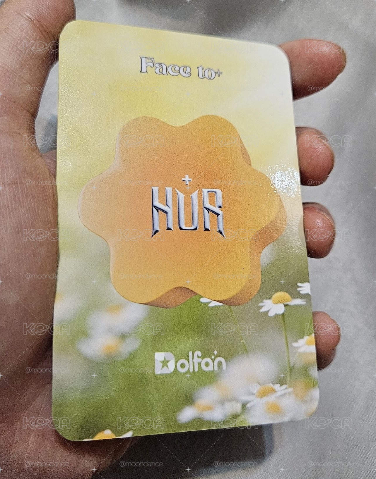 315 HUR+粉絲見面會 Dolfan 自拍小卡 香蘭，近全新，無瑕疵