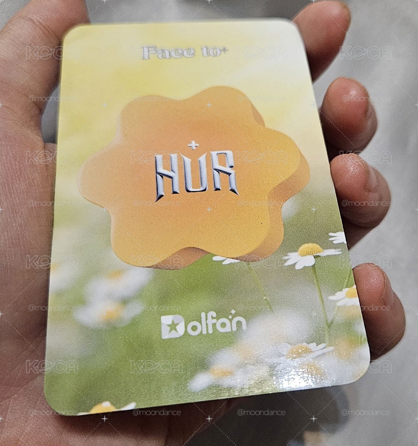 315 HUR+粉絲見面會 Dolfan 自拍小卡 香蘭，近全新，無瑕疵