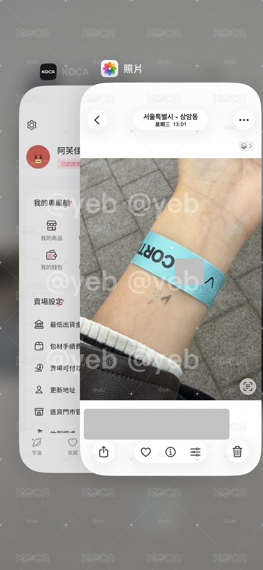 迷二打歌卡 / sc入場卡明信片 / 紅紅手燈