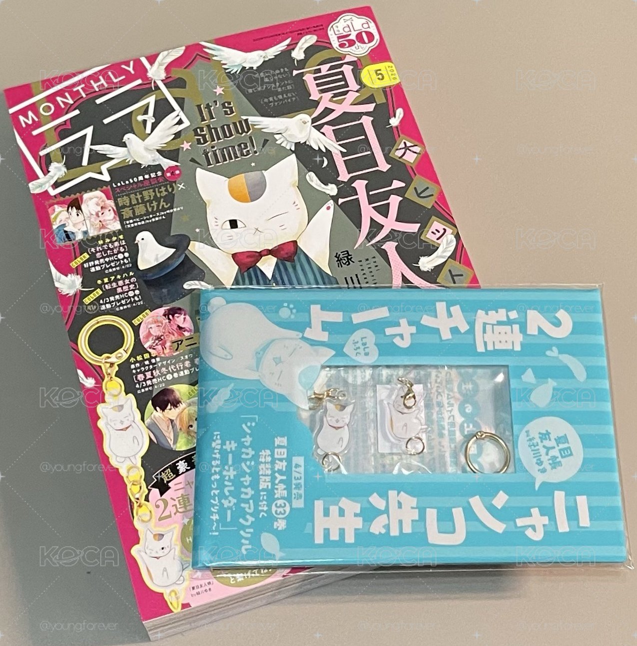 🐈「夏目友人帳」貓咪老師吊飾 (共有2款) 不拆售