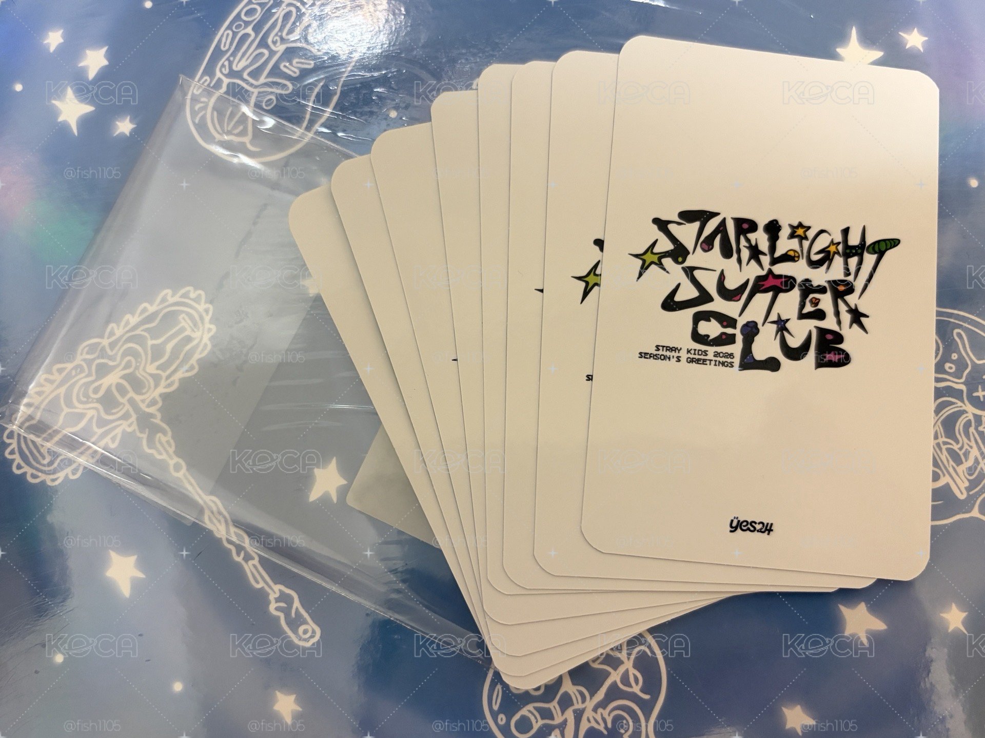 ⭐️SKZ 2026年曆｜STARLIGHT SUPPER CLUB/含yes24托臉特典卡