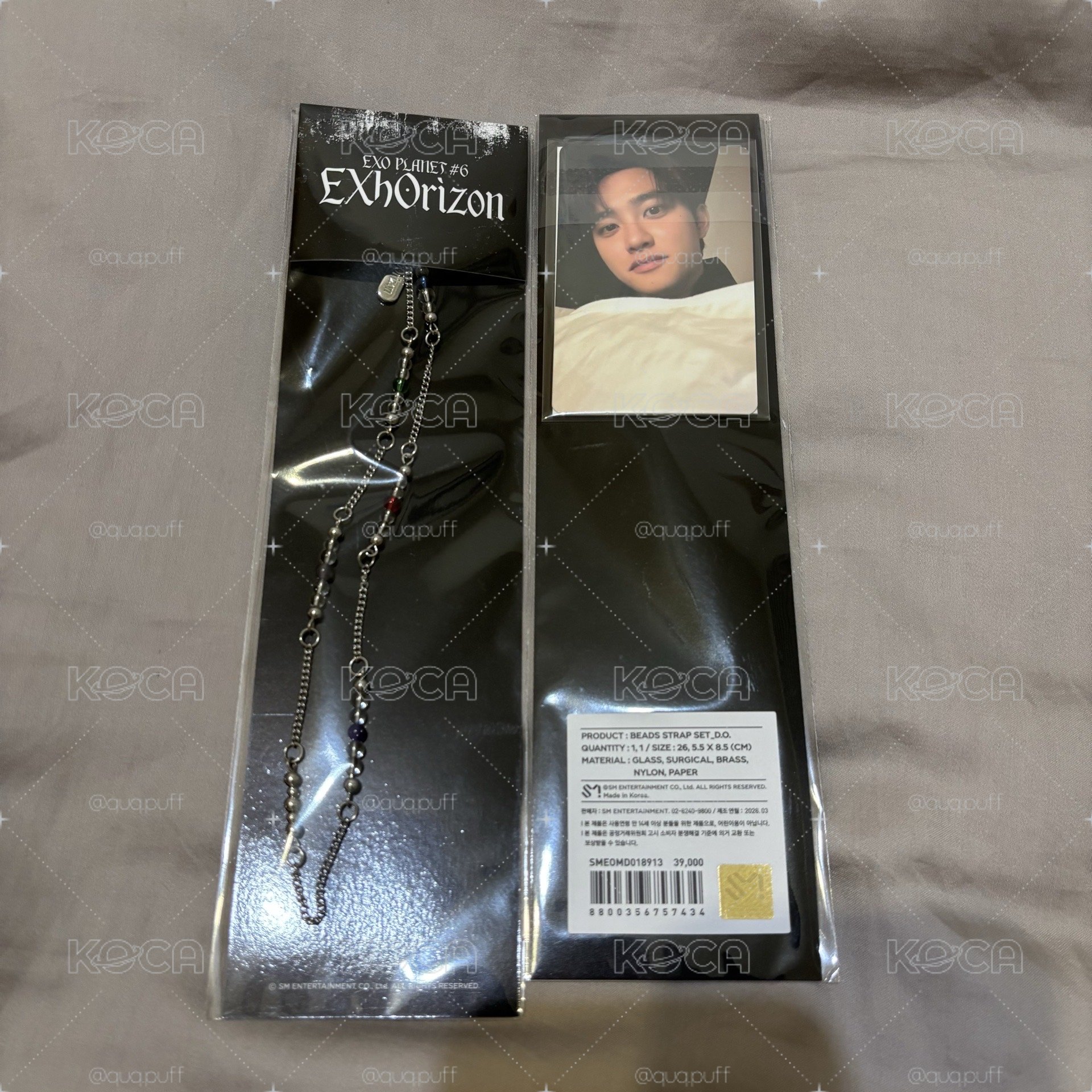 EXO 六巡週邊 串珠掛繩（D.O.)