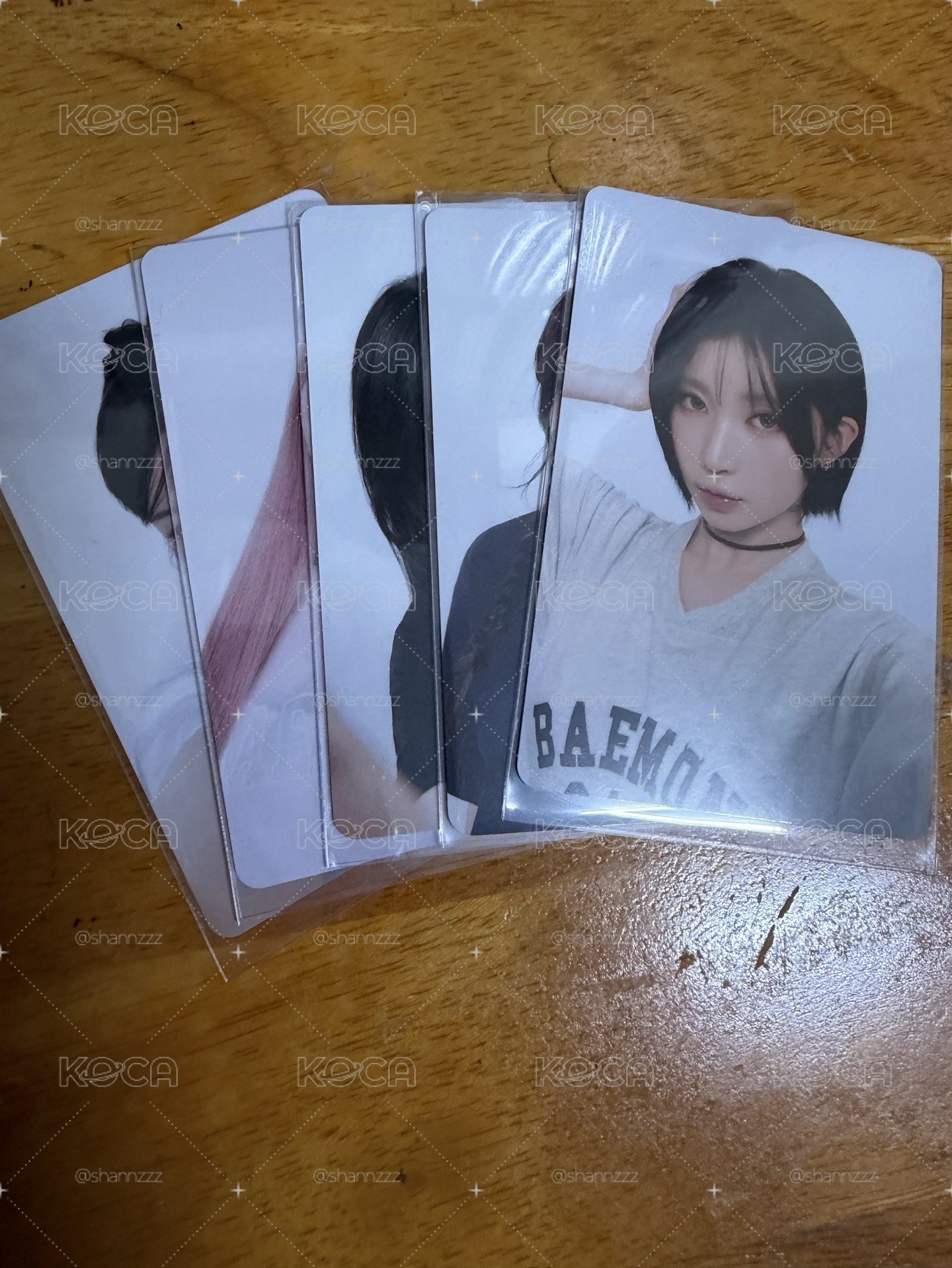 babymonster uniqlo代言小卡 一套6張