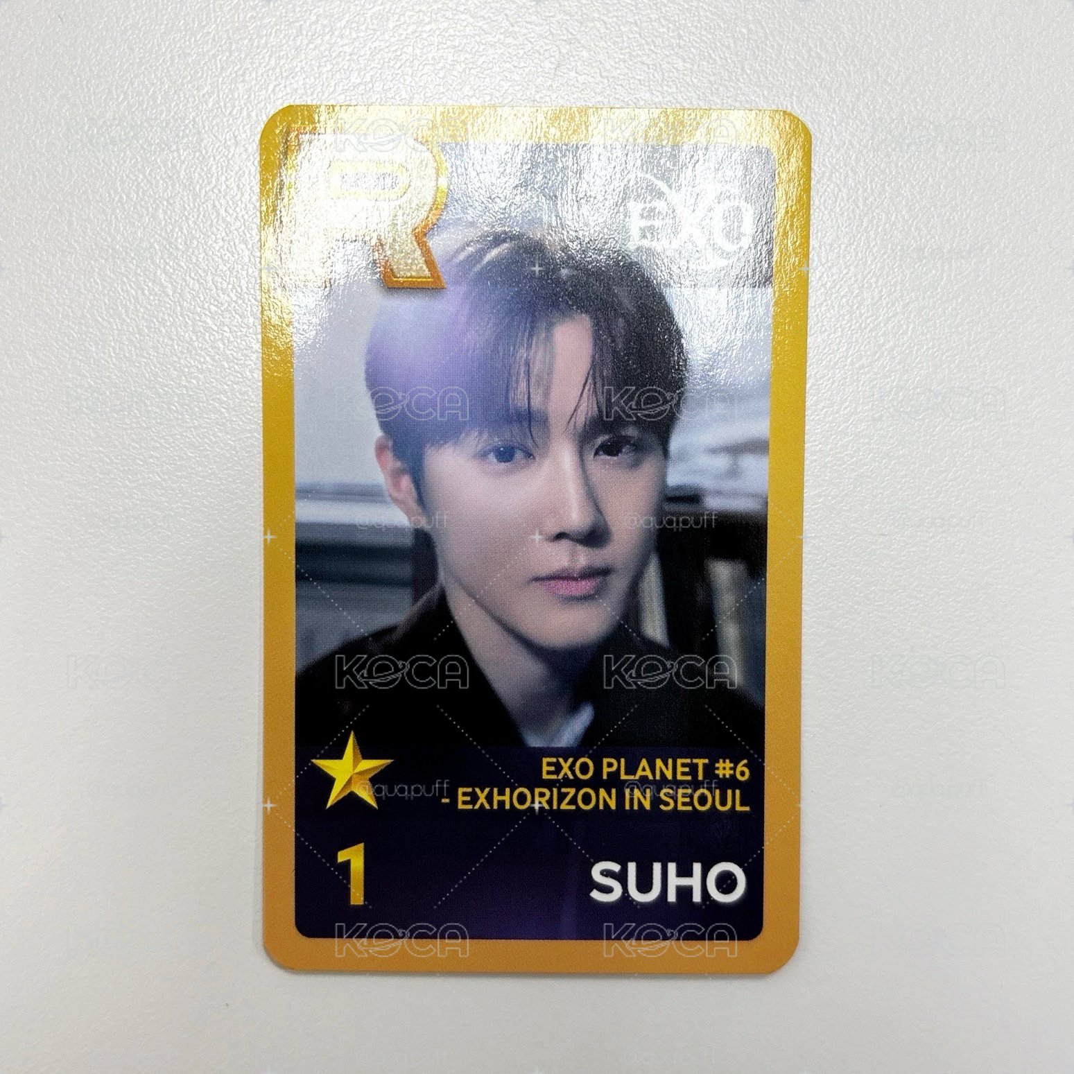 SM superstar SUHO 遊戲卡 任務卡