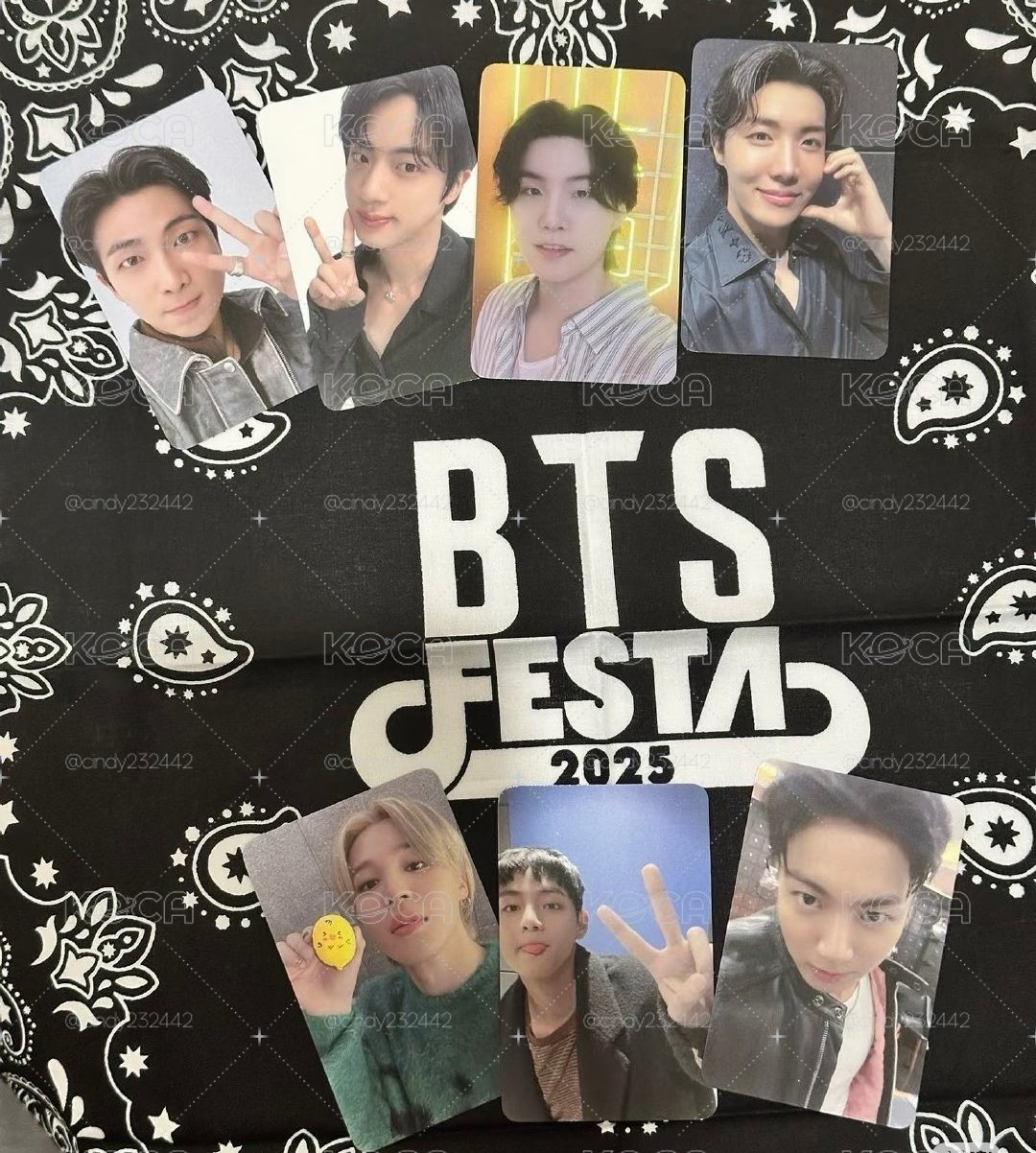 BTS防彈高陽場粽卡+2025 festa 粽卡加絲巾