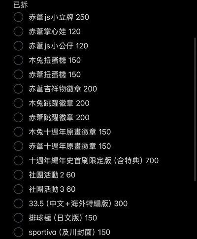排少大盤出清 多赤葦