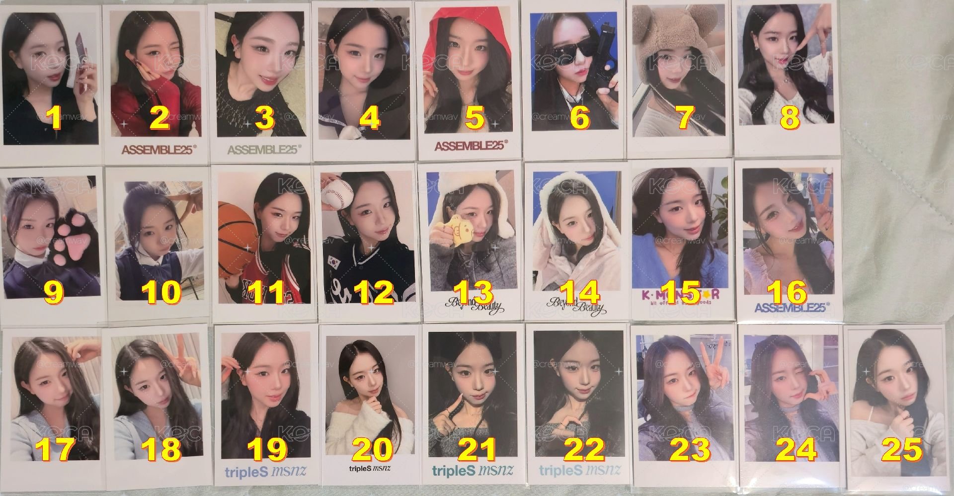 S4 Chaeyeon 채연 采嬿 特典 均價$50