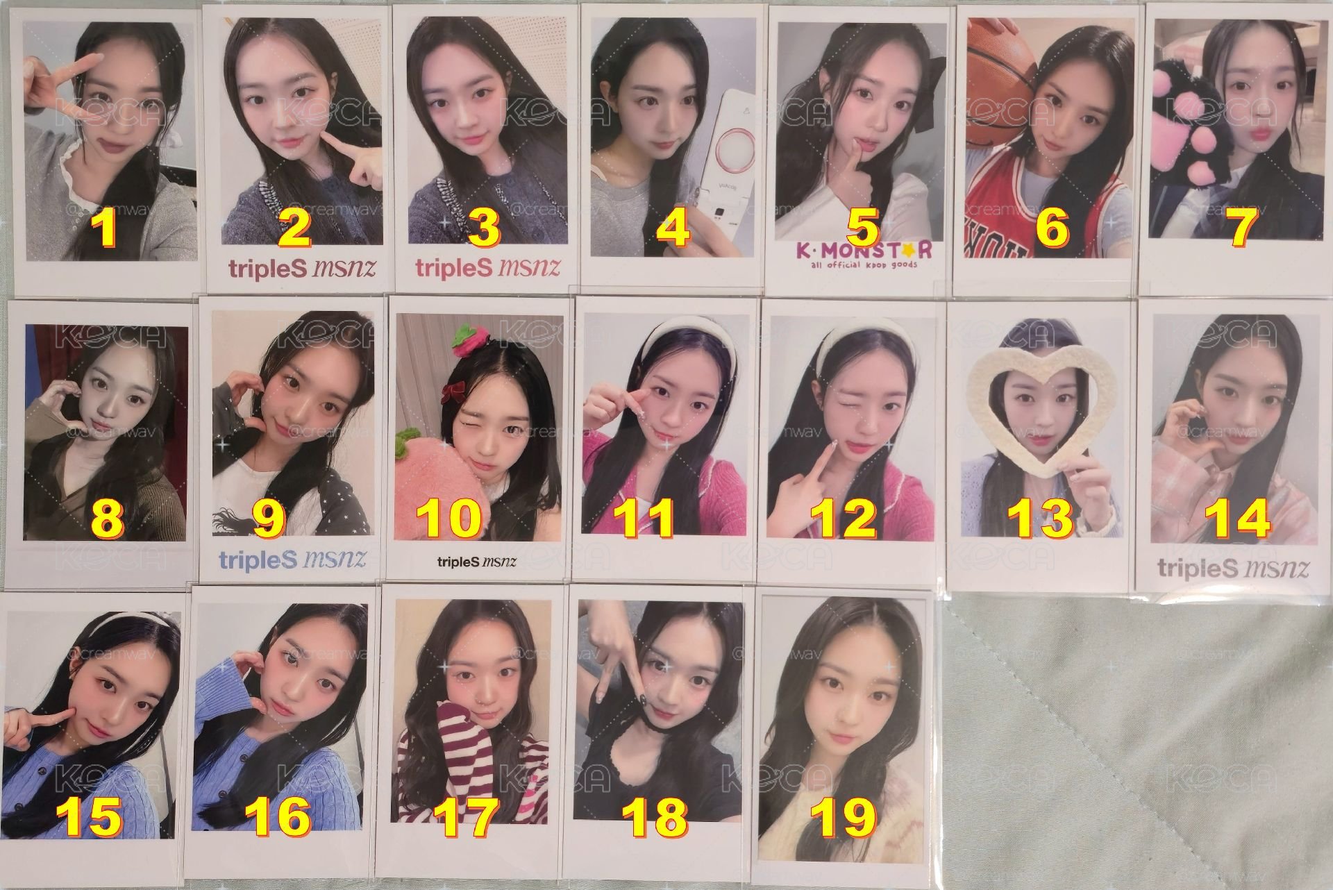 S6 Soomin 수민 秀珉 特典 均價$50