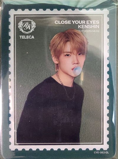 teleca close your eyes 半透明小卡