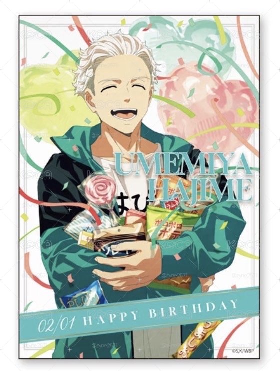 梅宮生日徽章+明信片