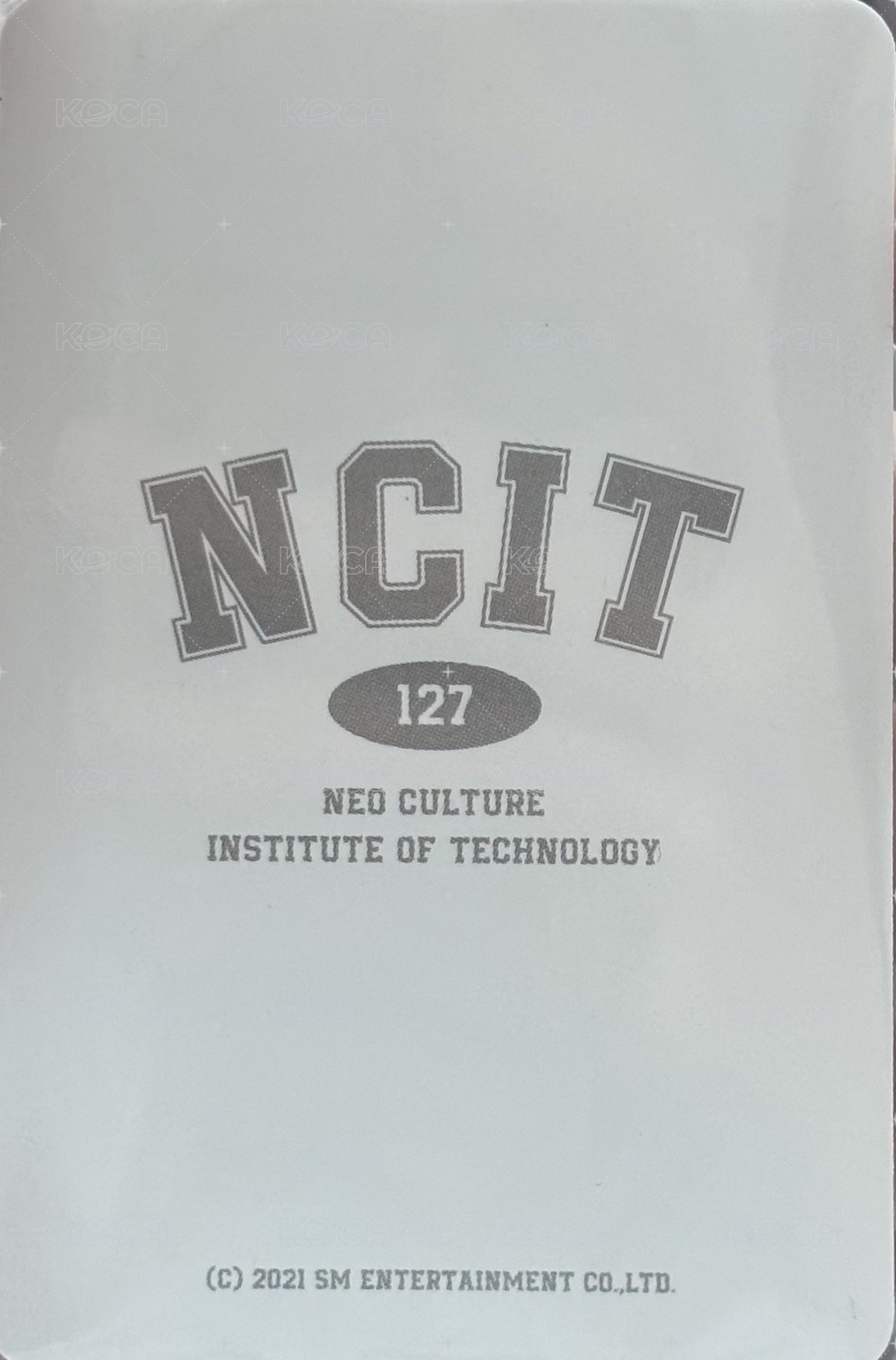 NCIT 周邊卡 貼紙貂 背面