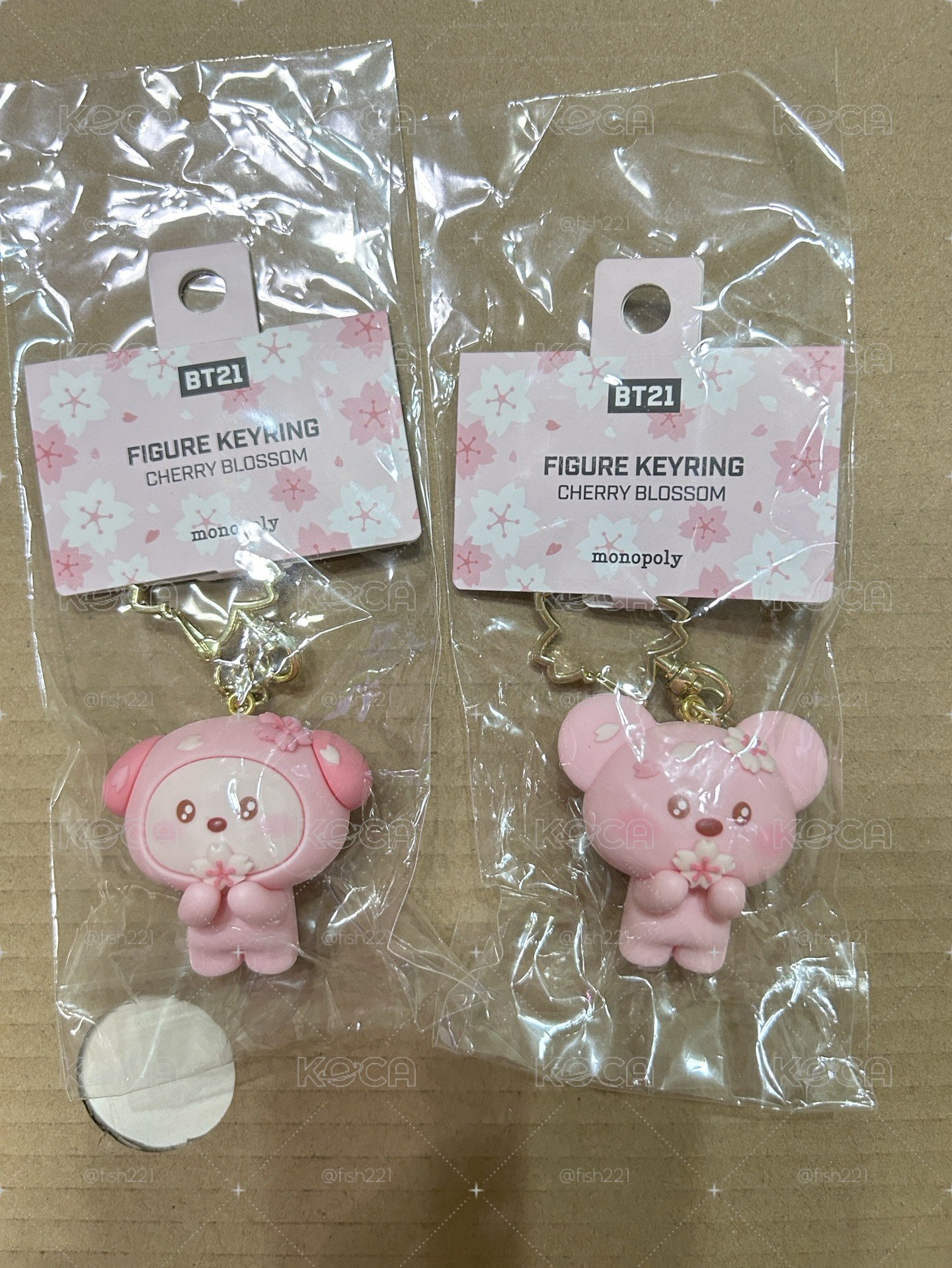 BT21 櫻花系列 鑰匙圈