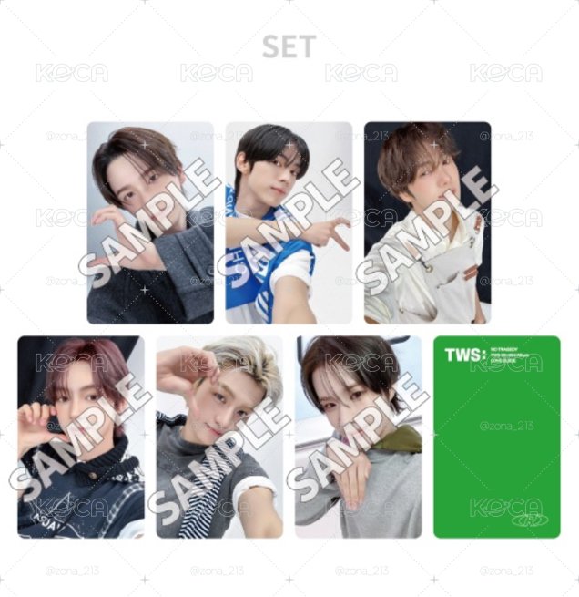 TWS 迷五 單封 wvs 日咖特典卡 Hush ver,
