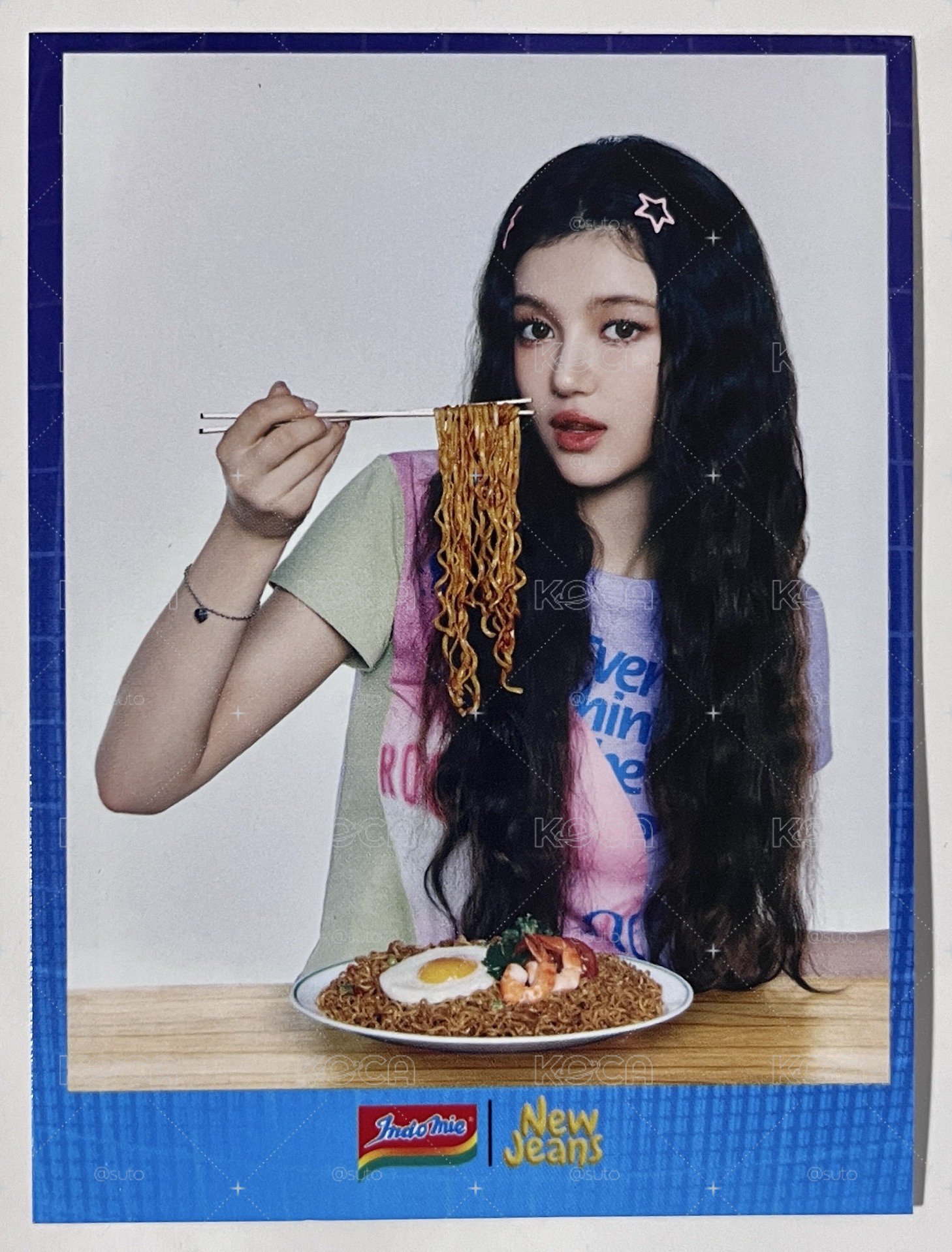 NewJeans Danielle Indomie 營多麵 代言 明信片