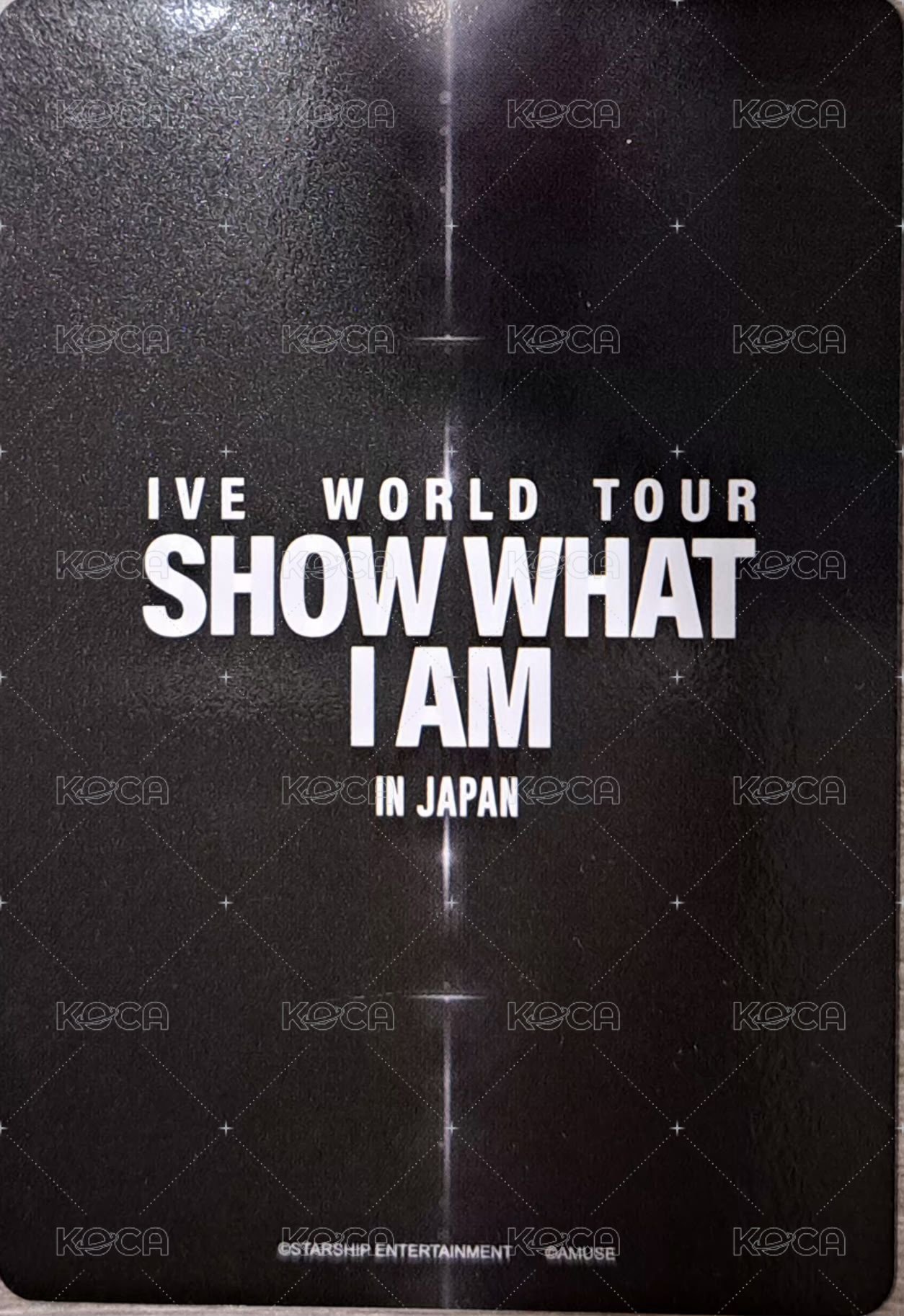 SHOW WHAT I AM 日巡大阪 卡包 隨機卡  背面