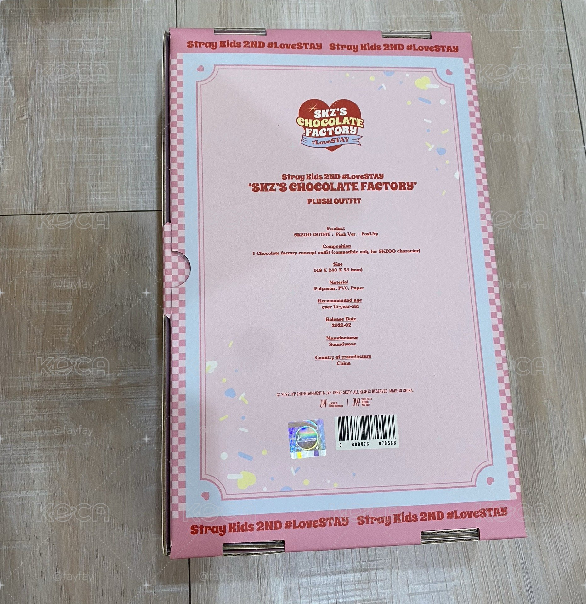 SKZOO I.N 巧克力工廠 娃衣