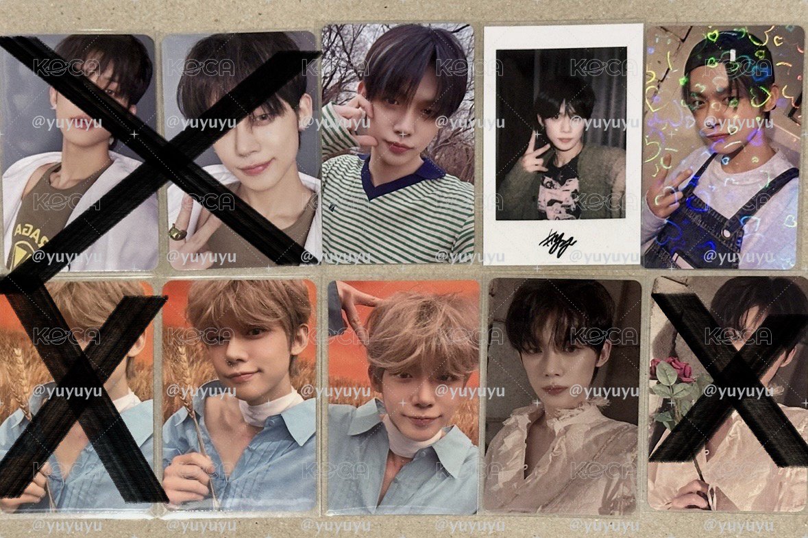 TXT 迷六 貓耳竣 SC竣 愛心閃 環球竣 元旦拍立得 CU竣