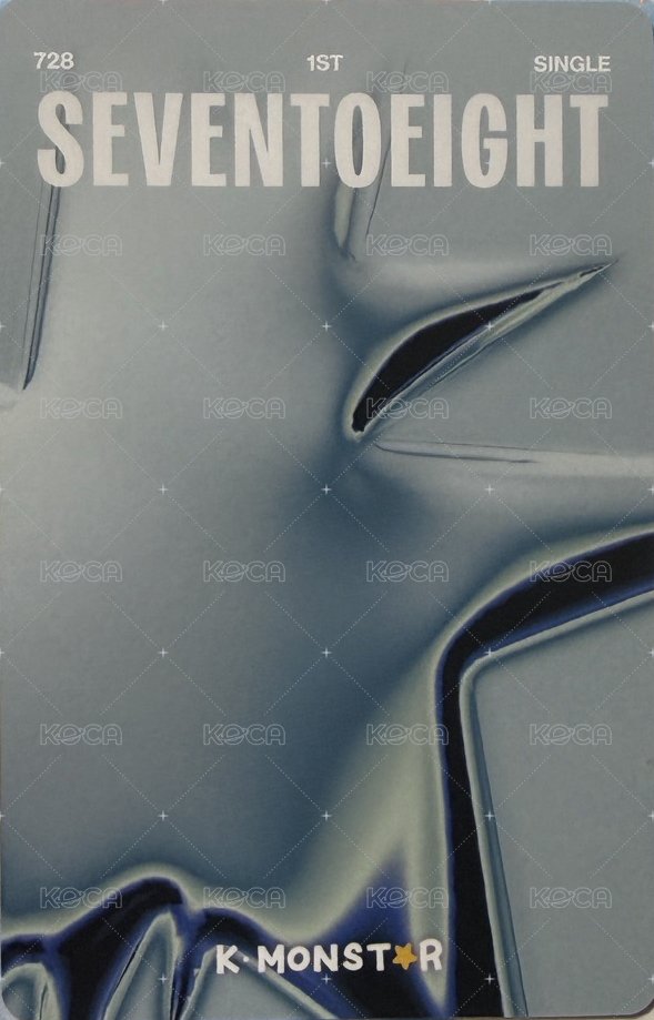 SEVENTOEIGHT 1st single km 線下3.0 簽售卡 OK蹦 背面