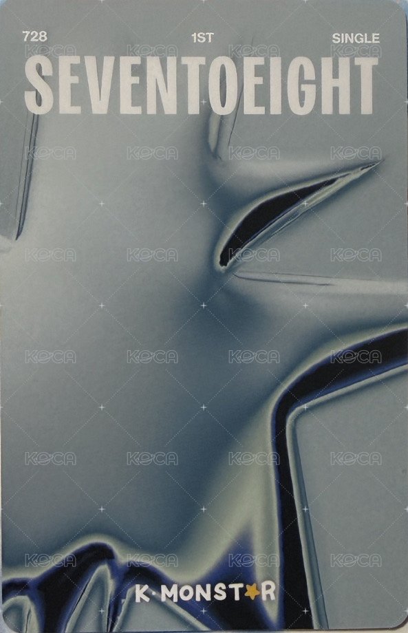 SEVENTOEIGHT 1st single km 線下3.0 簽售卡 OK蹦 背面