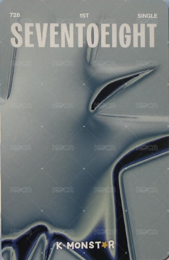 SEVENTOEIGHT 1st single km 線下3.0 簽售卡 OK蹦 背面
