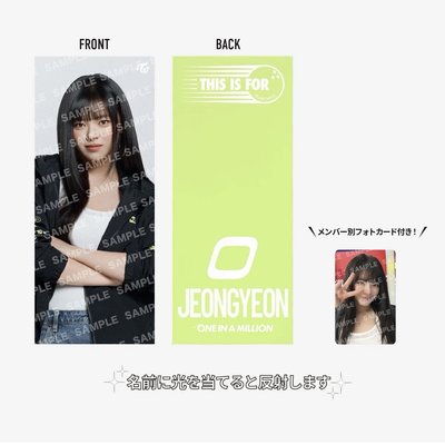 TWICE 新國立場 手幅 + 小卡