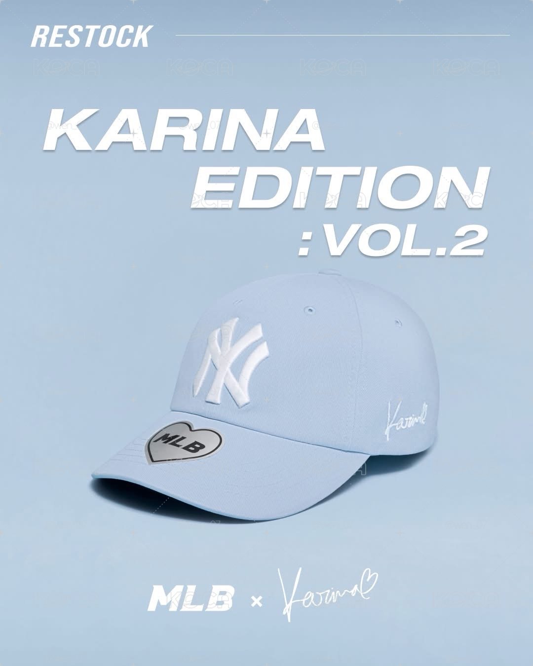 MLB2.0 淺藍色帽子