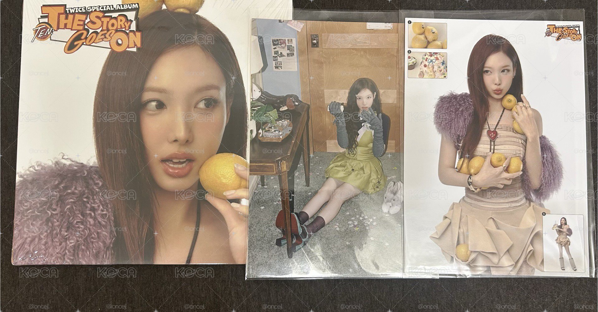 娜十週年未拆單封+2張oj特典明信片