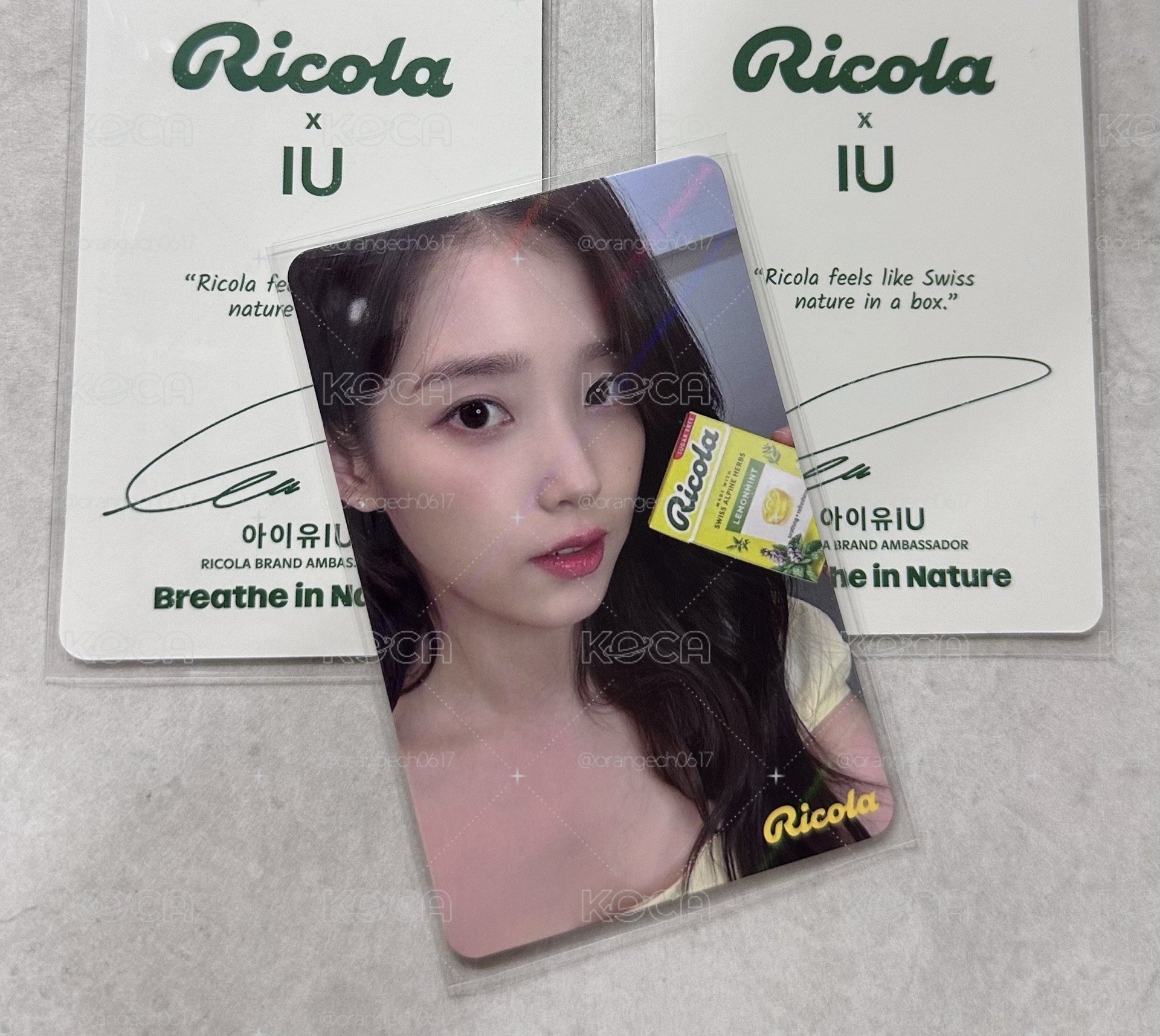 Ricola x IU 限量閃卡