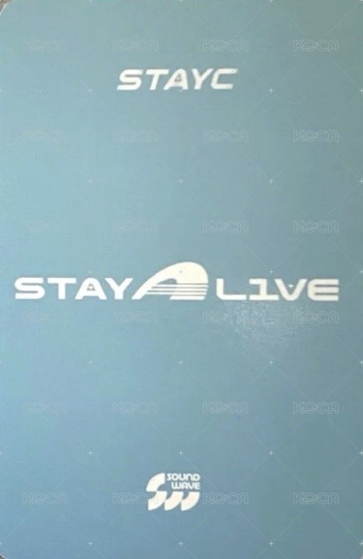 STAY ALIVE sw 線上 簽售卡  背面