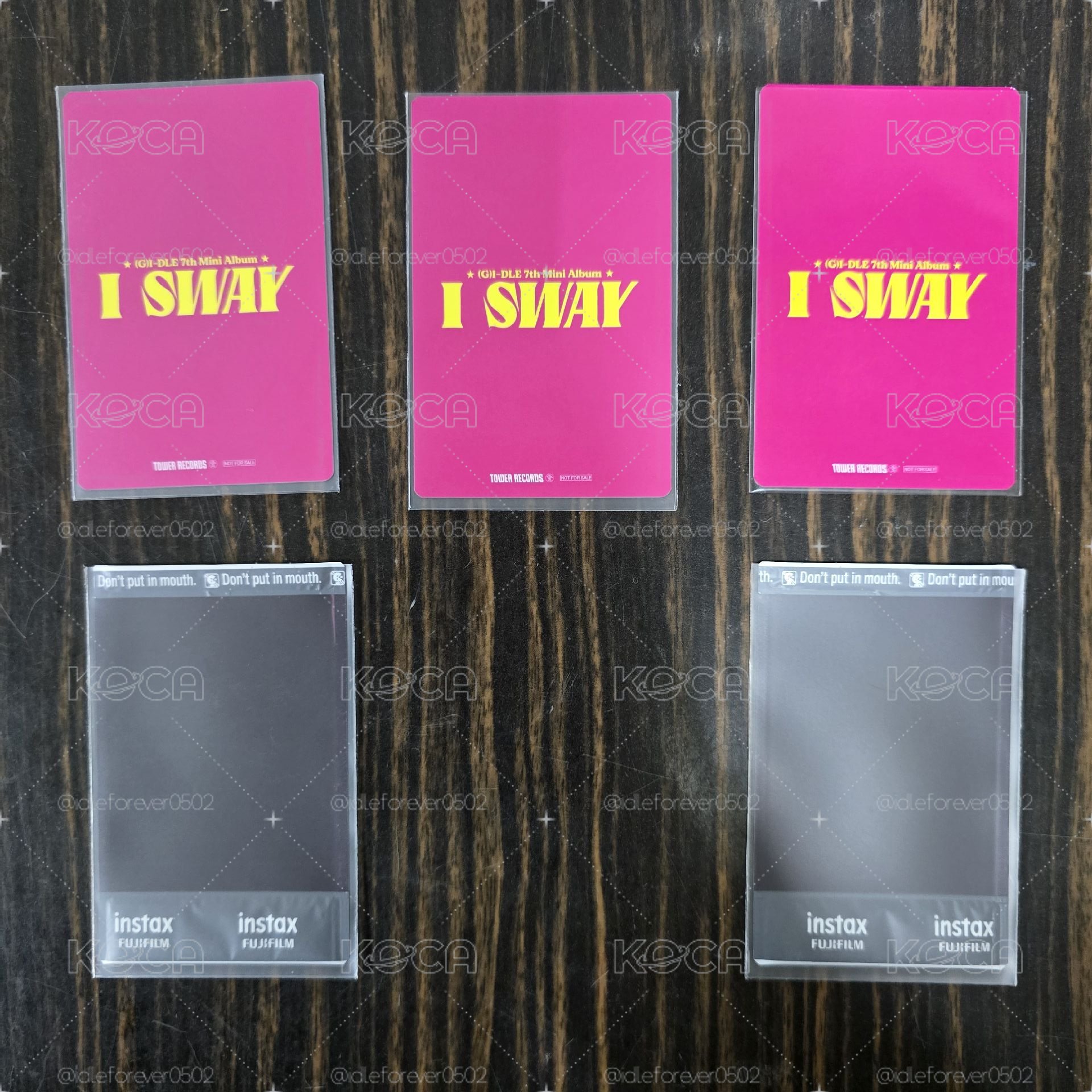 i-dle 迷七 I SWAY 塔店1.0特典卡