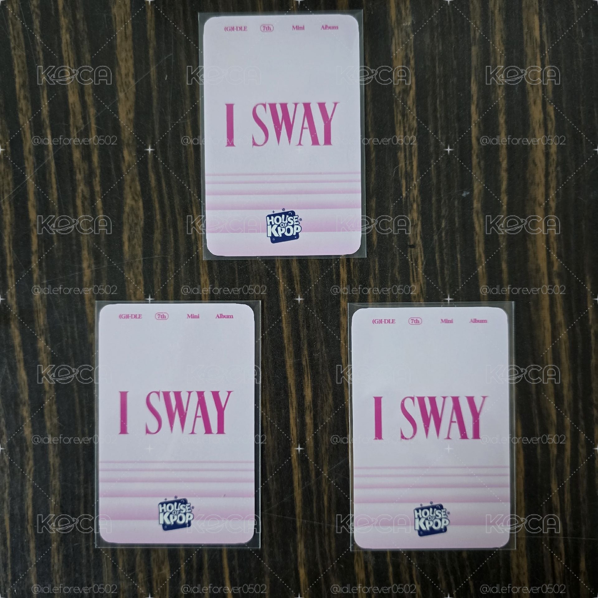 i-dle 迷七 I SWAY HOK1.0簽售特典卡