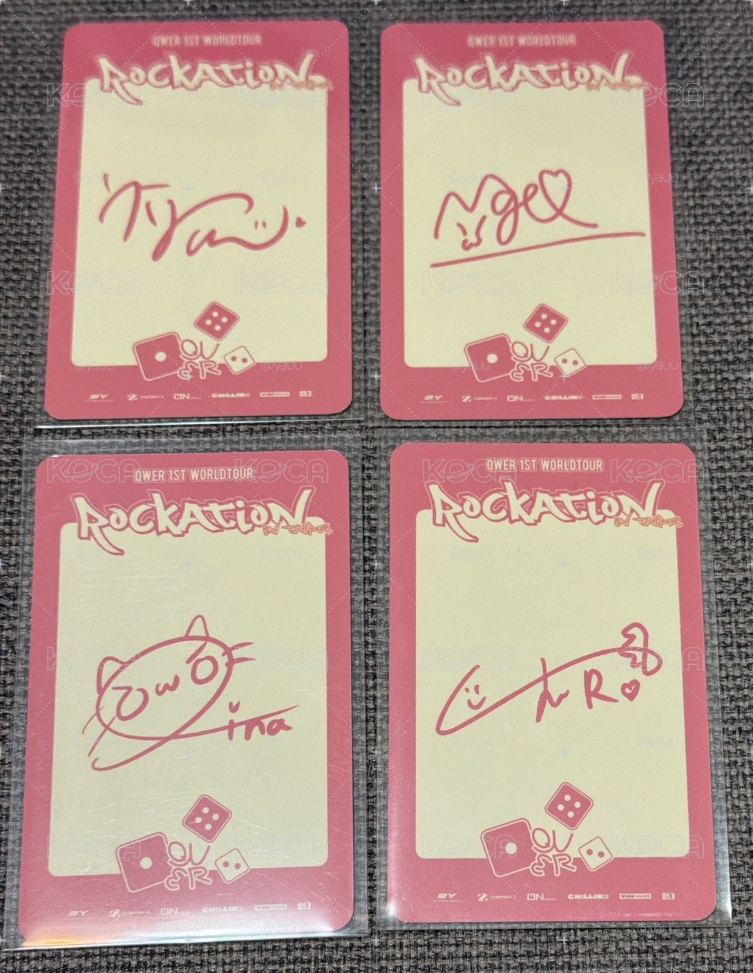 QWER 台北場Day1入場卡