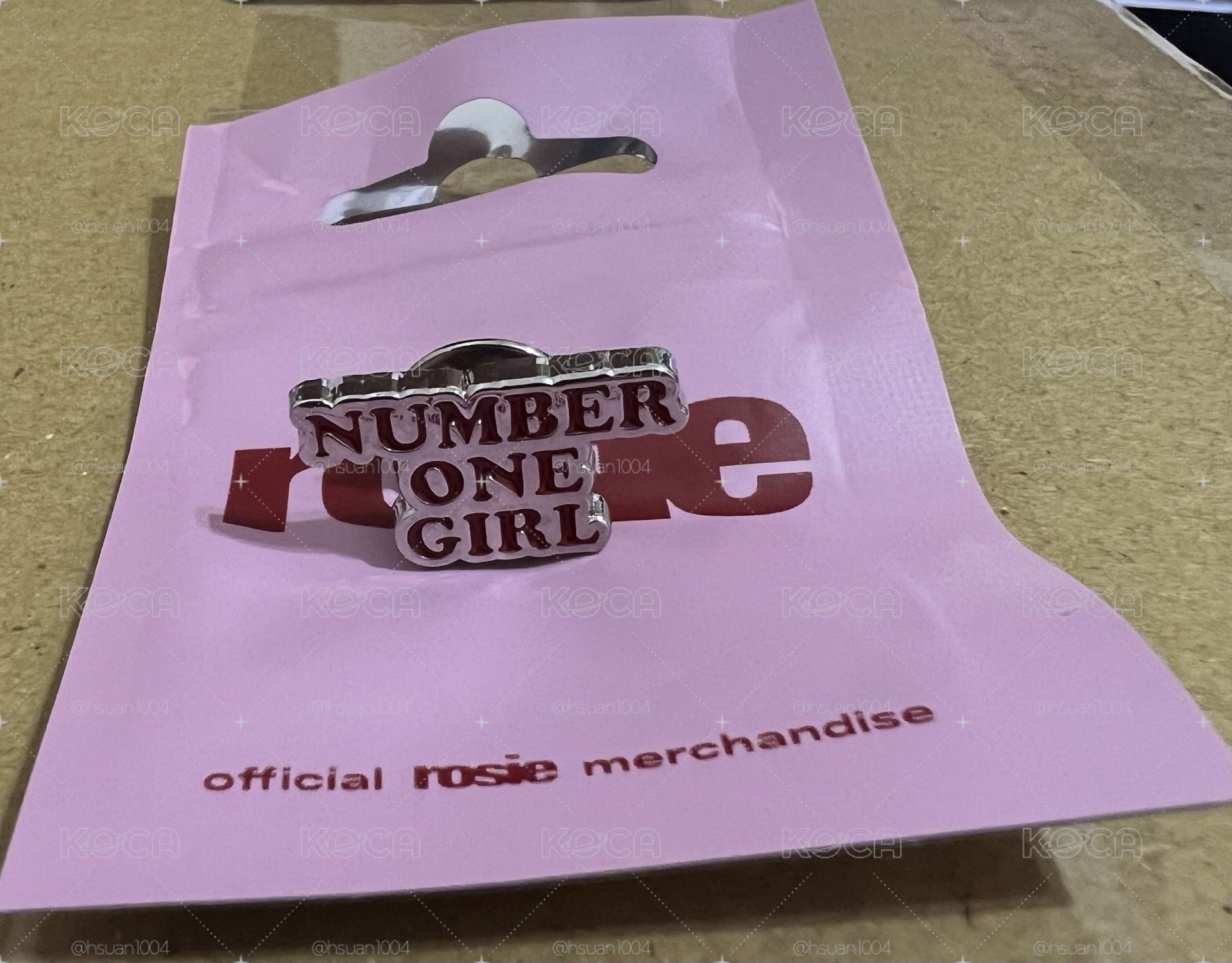 rosie number one girl 徽章