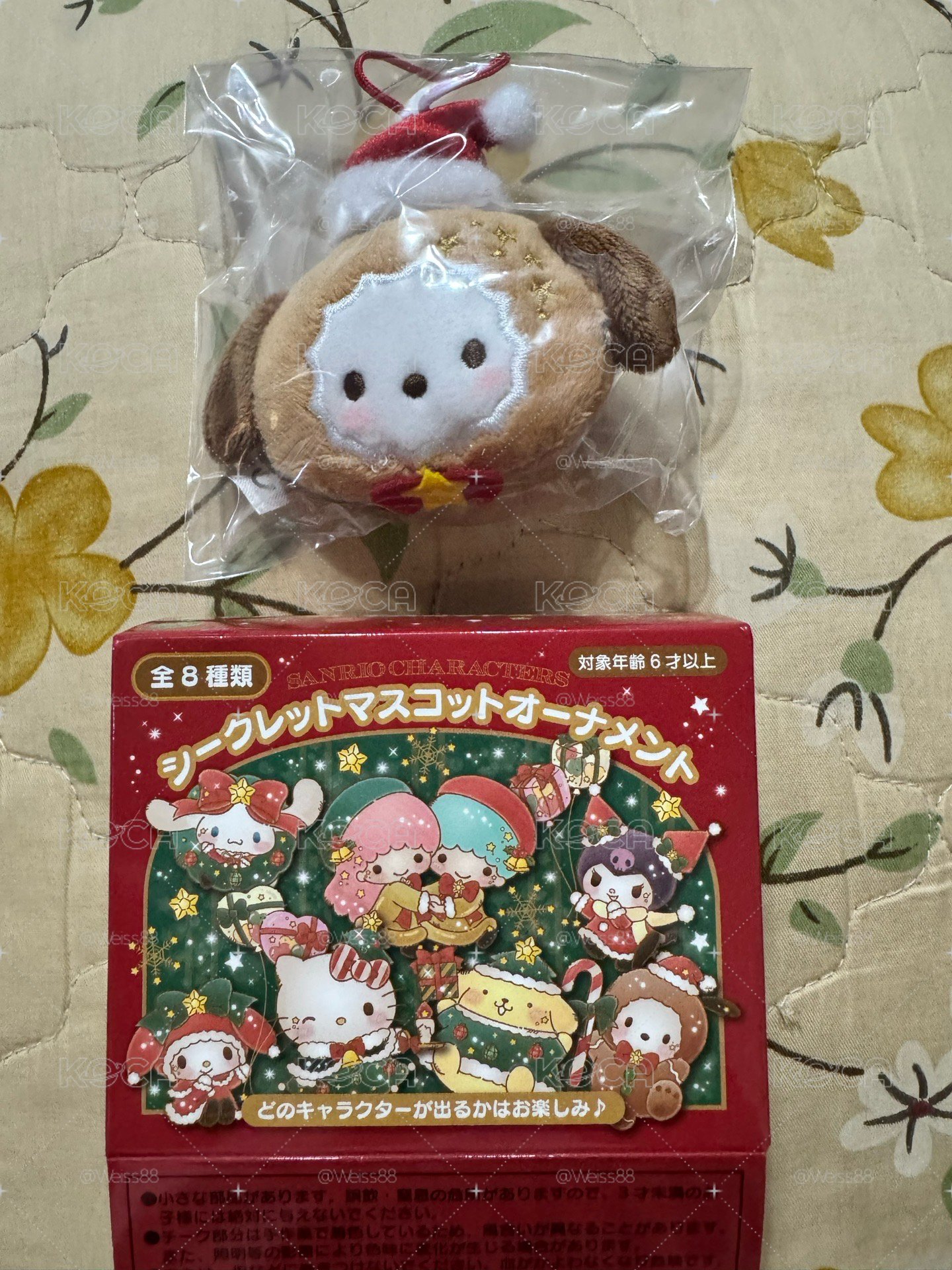 SANRIO 三麗鷗 帕恰狗 2025年 聖誕布偶掛飾