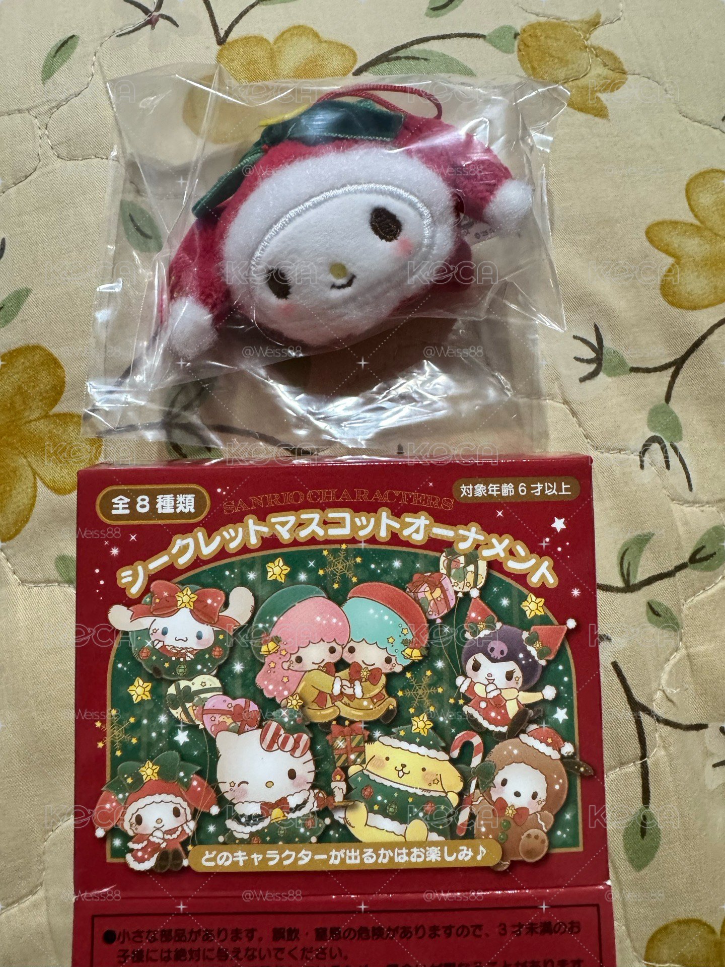 SANRIO 三麗鷗 美樂蒂 2025年 聖誕布偶掛飾