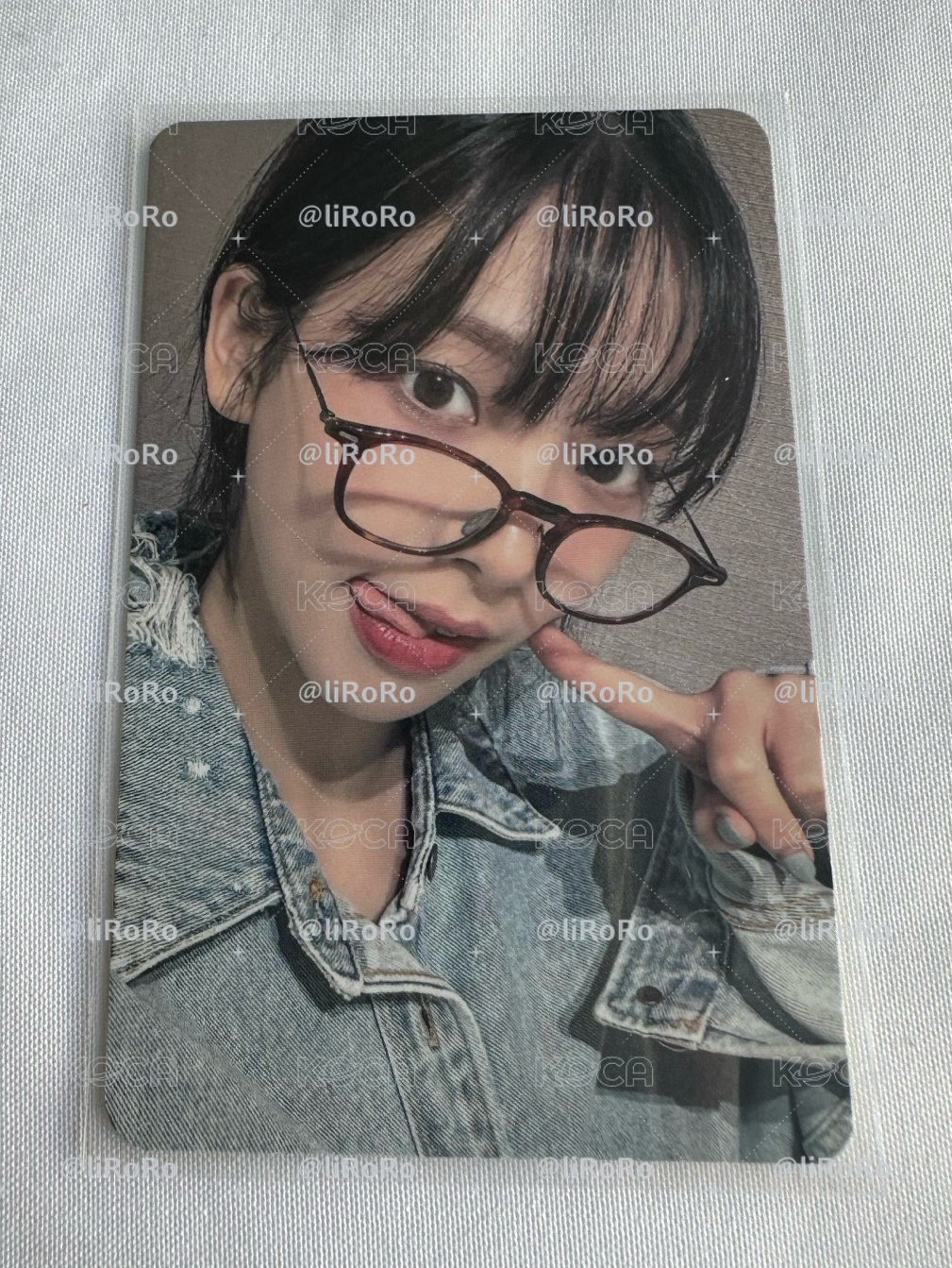 🤍AESPA KARINA 愛豆驛站簽售卡 中文卡背