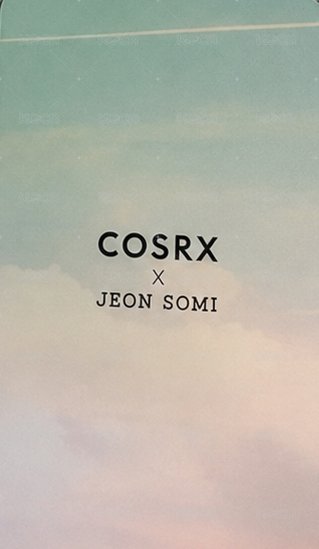 Somi X COSRX 代言卡  背面