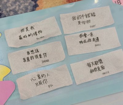 NCT WISH 台北/高雄/澳門場紙花