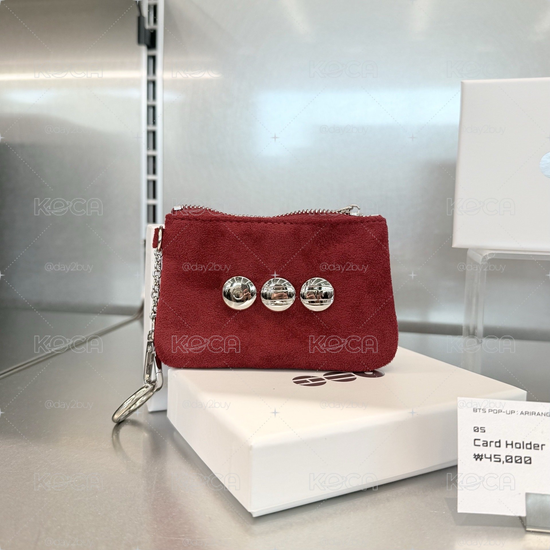 現貨 BTS ARIRANG 防彈 阿里郎 快閃店 Card Holder 紅色卡包 零錢包