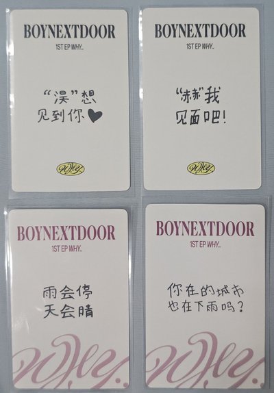 BND特典⁴ 中文卡背
